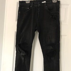 H&M Distressed Ripped Jeans